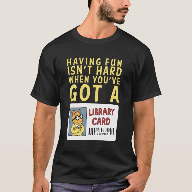 Camiseta Arthur Library Card T-Shirt (Frente)