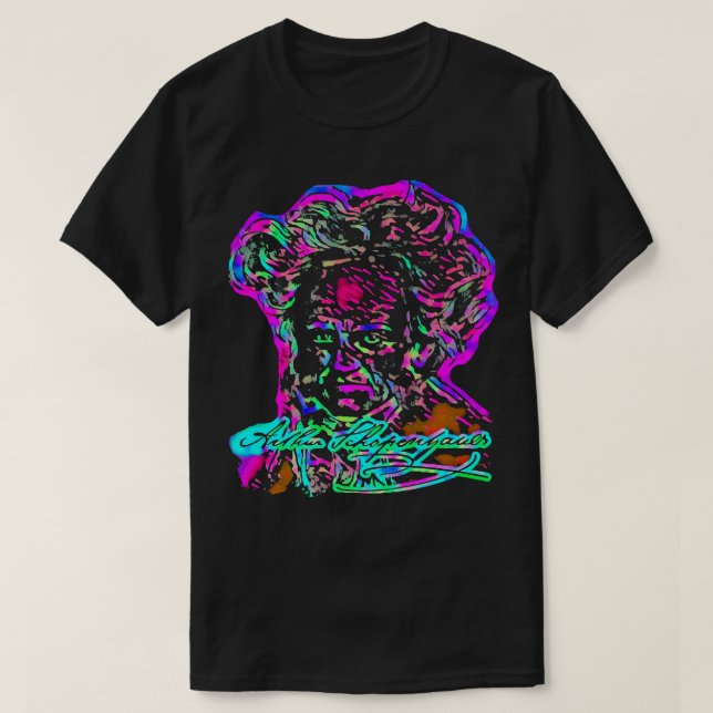 Camiseta Arthur Schopenhauer Alemão Filósofo Premium T S (Frente do Design)