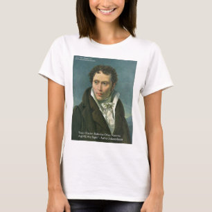 Camiseta Arthur Schopenhauer "Nações Ridicule" Citando pres