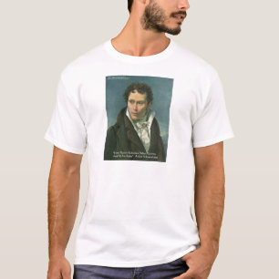 Camiseta Arthur Schopenhauer "Nações Ridicule" Citando pres