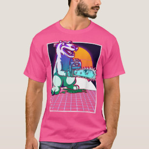 Camiseta Ártico assustador Vaporwave 90s Sunset Creepy Po