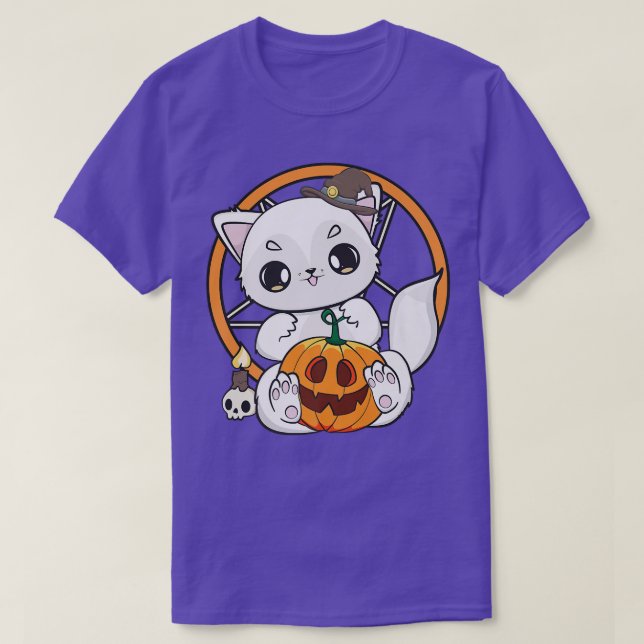 Camiseta Ártico Fo E Abóbora Bastante Para Kawaii Halloween (Frente do Design)