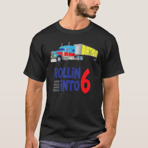 Camiseta Articulação de Caminhão-6 Birthday, Grande Caminhã