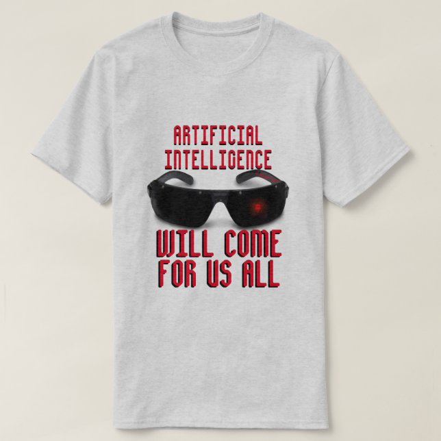Camiseta Artificial Intelligence 2 - A MisterP Shirt (Frente do Design)