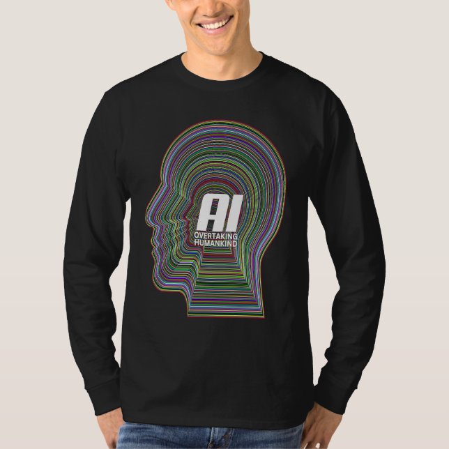 Camiseta Artificial Intelligence AI Tech Overtaking Humanki (Frente)