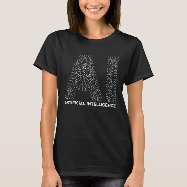 Camiseta Artificial Intelligence Geek Tech Data Science Pro (Frente)