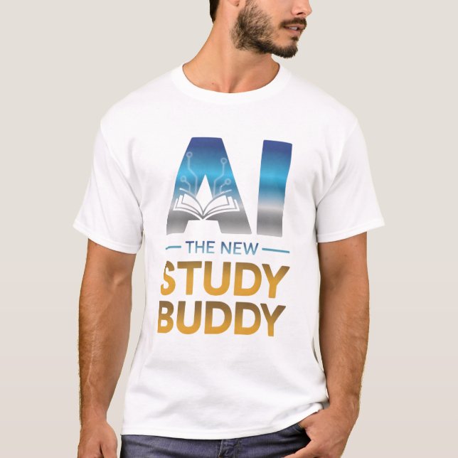 Camiseta Artificial Intelligence Study Buddy Design (Frente)