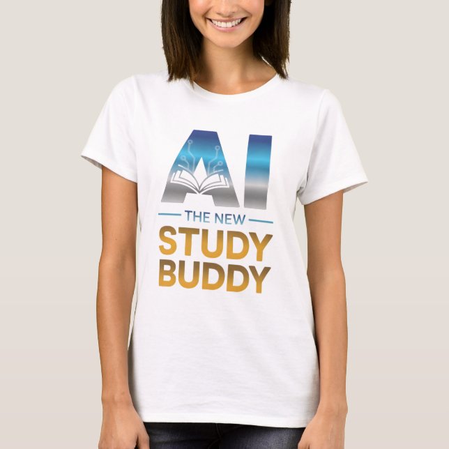 Camiseta Artificial Intelligence Study Buddy Design (Frente)