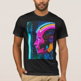 Camiseta Artificial Soul Cyberpunk Android Face