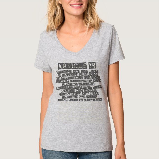 Camiseta Artigo 19" de Craigslist "t-shirt (Frente)