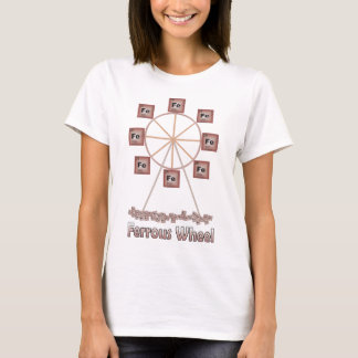 Camiseta Artigo ferroso da química do ferro da roda