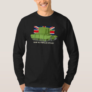 Camiseta Artilharia Autopropulsora Do Bishop Ww2 Diagrama B