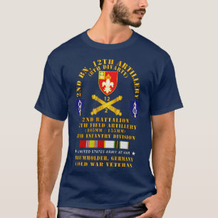 Camiseta Artilharia do segundo Bn 105155mm 8th ID Baumholde