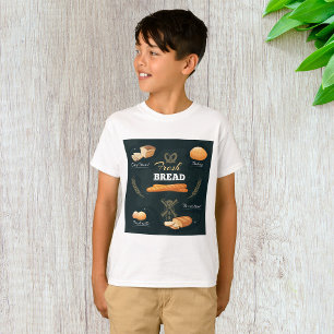 Camiseta Artisan Bread Bakery Loaf Rolls Baguette