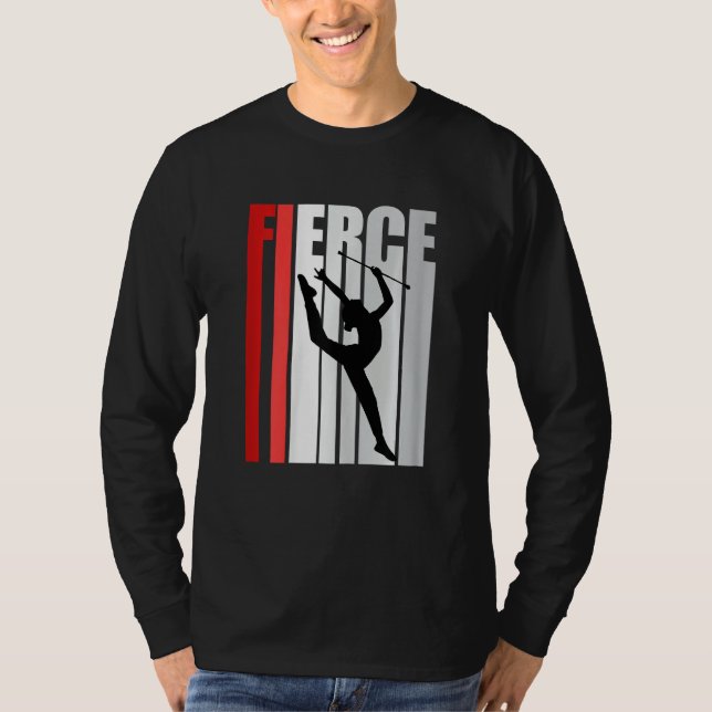 Camiseta Artisitic Rhythmic Gymnastics Womens Red Theme (Frente)