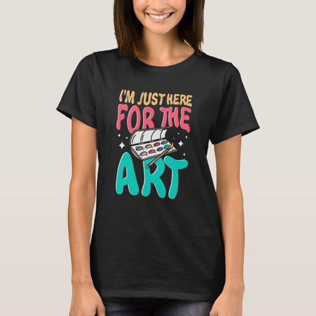 Camiseta Artist Outfit Apparel for Painter Sketching Paint  (Frente)