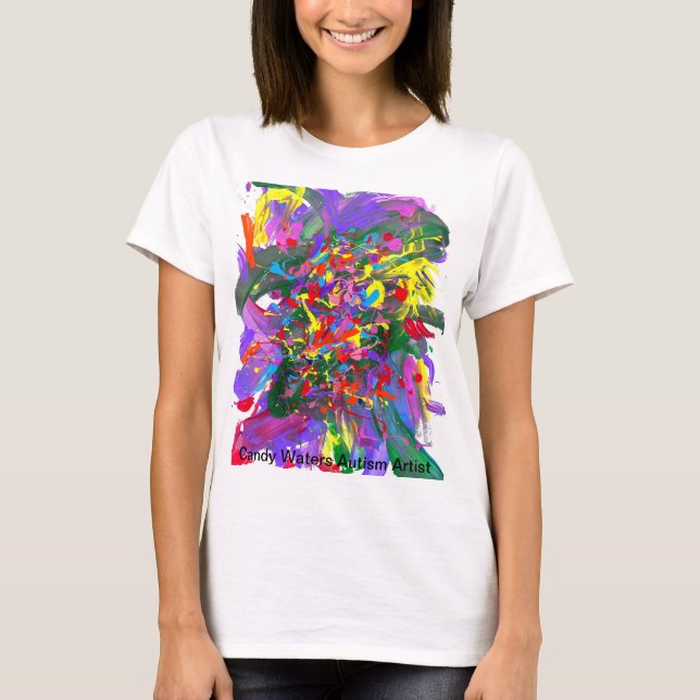 Camiseta Artista Autismo Candy Waters (Frente)