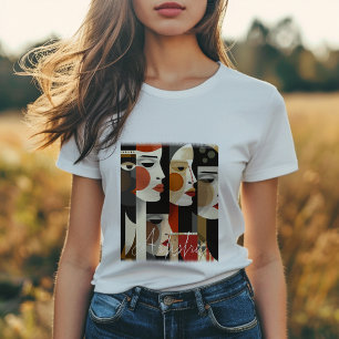 Camiseta Artista da Paleta de Beleza abstrato
