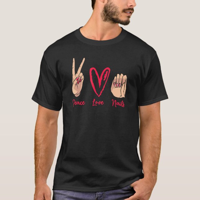 Camiseta Artista da Paz e Amor Unhas Manicurista Nail Techn (Frente)