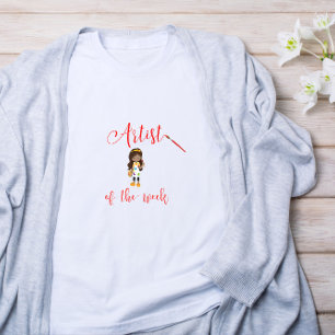 Camiseta Artista da Semana com Camisa-Pincel