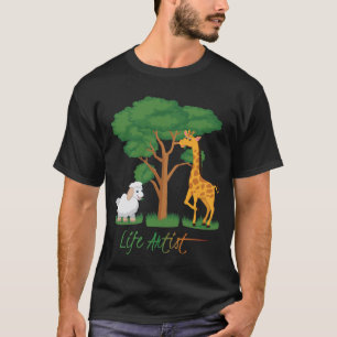Camiseta Artista da Vida: Meme Engraçado de Ovelha, c/ Gira