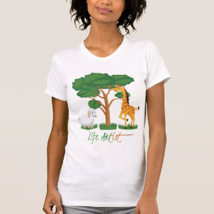 Camiseta Artista da Vida: Meme Engraçado de Ovelha, c/ Gira