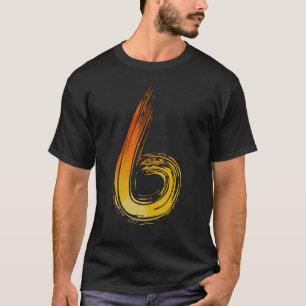 Camiseta Artista de 6 aniversário Watercolor Painter Colori