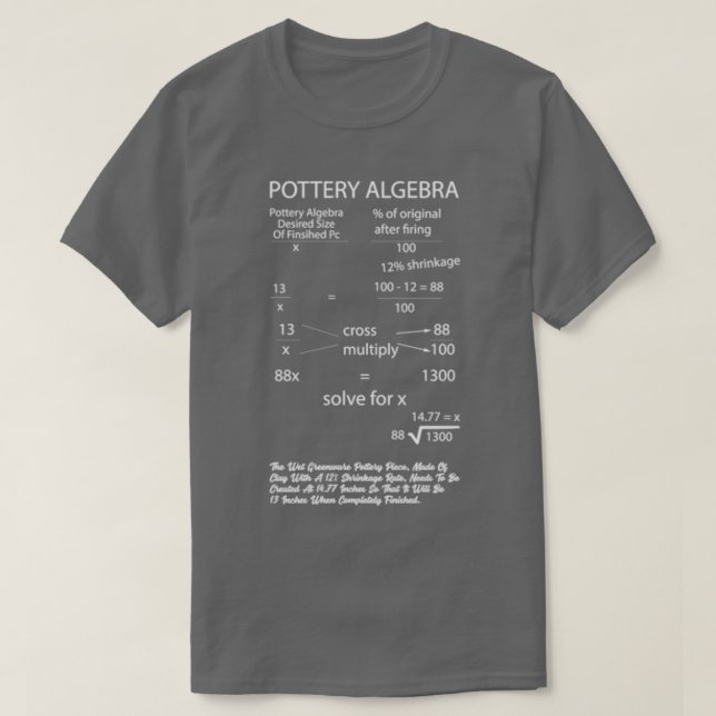 Camiseta Artista de álgebra da bateria (Frente do Design)