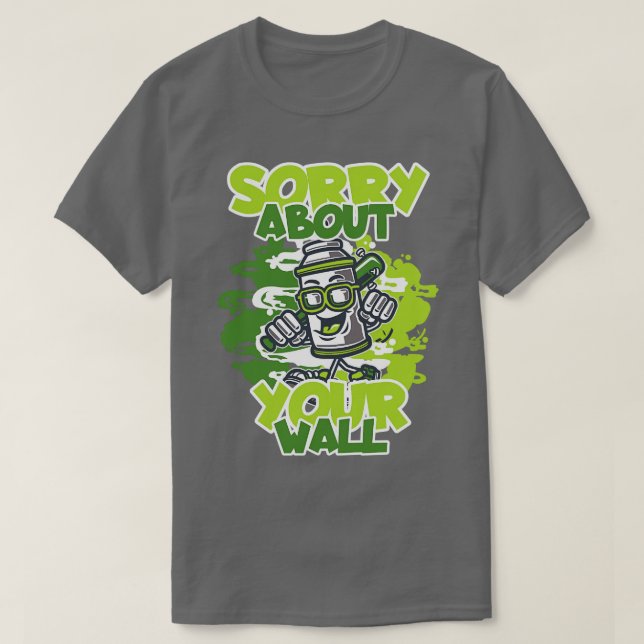 Camiseta Artista de Arte do Sprayer de grafite (Frente do Design)