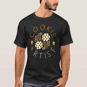Camiseta Artista de Biscoito para um Padeiro Culinário