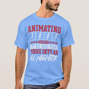 Camiseta Artista de Desenho Animado de Animação Modelagem 3