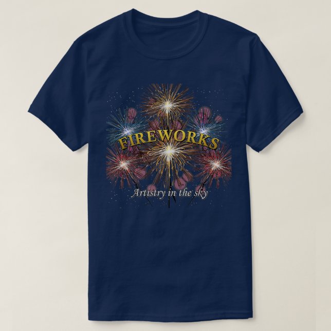 Camiseta Artista De Fogos De Artifício No Pyro Explosion Py (Frente do Design)