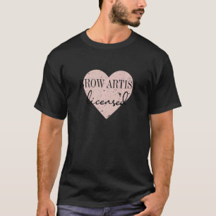 Camiseta Artista de Graduação de Brow Licenciado