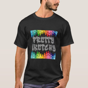 Camiseta Artista de Lápis Legal Arte Para Homens Mulheres D