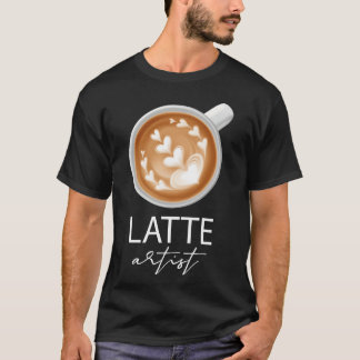 Camiseta Artista de Latte Família amante do café