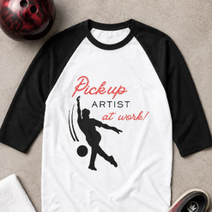 Camiseta Artista de Levantamento de Bowling no Trabalho Div