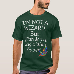 Camiseta Artista de papel origami fã não de assistentes, ma