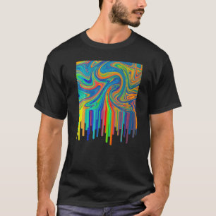 Camiseta Artista de pintura artística em fiação acrílica