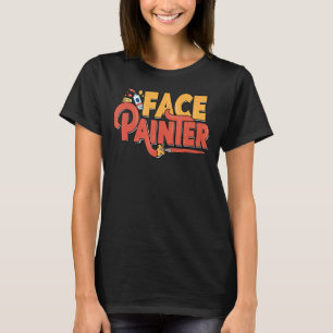 Camiseta Artista de Pintura de Rosto Maquiagem Artista de P