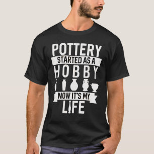 Camiseta Artista de Pote cerâmico de potência Kiln Clay Des