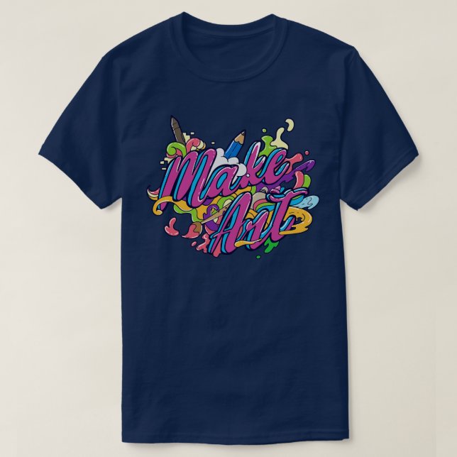 Camiseta Artista de Professores de Artes (Frente do Design)