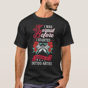 Camiseta Artista de Tatuagem Estúdio de Tatuagem Artista de