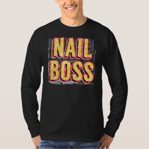 Camiseta Artista de Unhas Chefe Nailart de Impressão de Leo