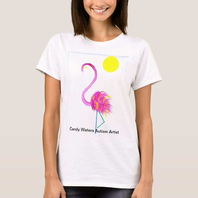 Camiseta Artista do Autismo Candy Waters (Frente)