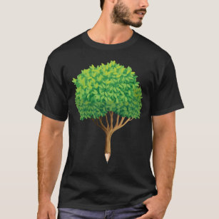 Camiseta Artista do Lover de Natureza Inspiracional do Lápi
