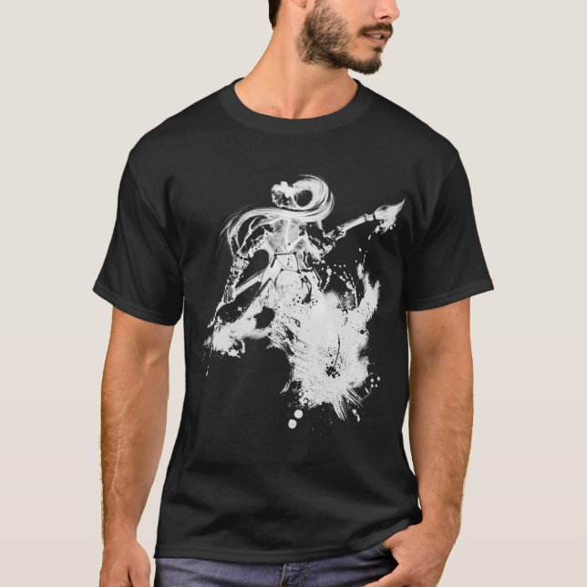 Camiseta Artista do samurai - t-shirt escuro (Frente)