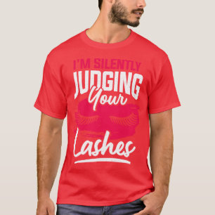 Camiseta Artista Engraçado Lashes Cosmetologista Presente