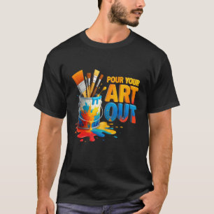Camiseta Artista Faz Arte Pintor Professor Derrame Sua Arte