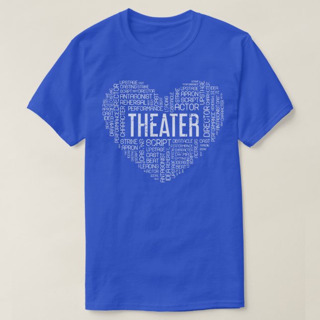 Camiseta Artista Heart Broadway Love Theater (Frente do Design)