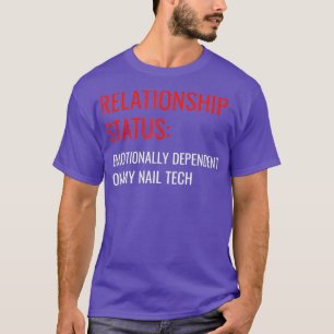 Camiseta Artista Manicurista de Status de Relacionamento de